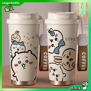 呱呱家🐸熱銷 chiikawa 水杯 咖啡杯 烏薩奇咖啡保溫杯316女生大容量水杯子可愛情侶小八學生