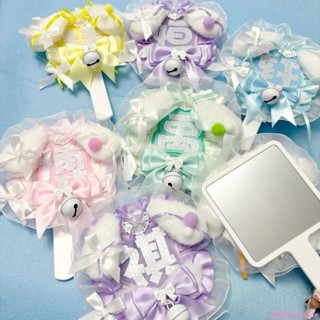 新品 應援鏡子成品手工隨身攜帶化妝鏡【DIY定製完美主義慎入掛件純手工】包包書包掛飾不織布應援明星偶像周邊