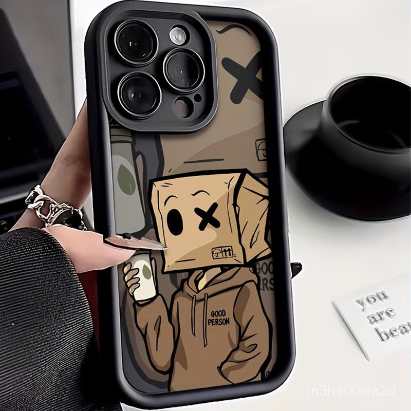 紙箱奶茶男孩 手機殼 適用蘋果iphone 78p xr i11 i12 13 14 15 16 pro max 保護殼