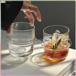 臺灣出貨✨玻璃杯 咖啡杯 小眾咖啡店透明玻璃杯 簡約水杯 冰拿鐵美式咖啡杯 飲品杯 冷飲杯 喝水杯 冷飲 牛奶杯 牛奶果