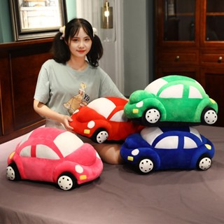 小汽車毛絨玩具汽車模型玩偶卡通布娃娃睡覺抱枕兒童孩子生日禮物