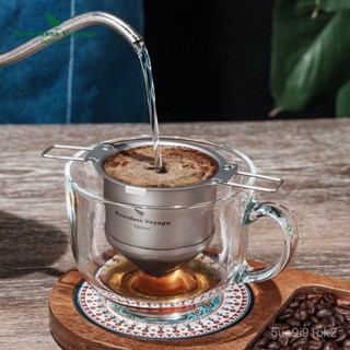 咖啡濾網 手衝咖啡過濾器 細密120目茶漏戶外家用折疊手柄 啡濾器 濾杯 咖啡過濾網 咖啡濾器 BFIP