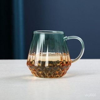 耐熱玻璃杯 耐高溫防爆玻璃杯 拿鐵杯 咖啡杯 甜點杯 果汁杯 飲料杯 玻璃杯 高硼矽水杯 高硼矽玻璃杯耐熱玻璃茶杯果汁飲