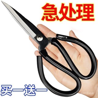 ⭐精選優品⭐ 德國進口不銹鋼剪刀家用菜刀王多功能剪子黑色尖頭剪紙裁縫可用鋒