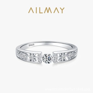 AILMAY✨正品授權✨香港直發S925純銀戒指女日月星辰鏤空氣質百搭食指個性優雅ins冷淡風指環 女生戒指 韓版戒指