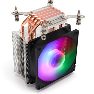 Intel風冷散熱器AMD電腦主機板風扇靜音銅管1700/115XCPU熱管散熱器 伊斯
