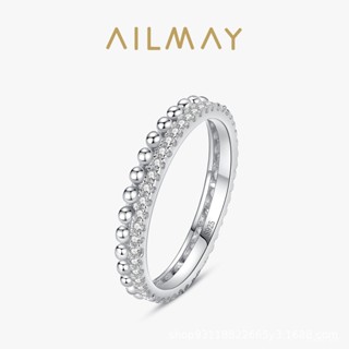 AILMAY✨正品授權✨香港直發s925銀皇冠戒指女歐美時尚輕奢泡泡滿鑽小眾氣質百搭ins食指指環