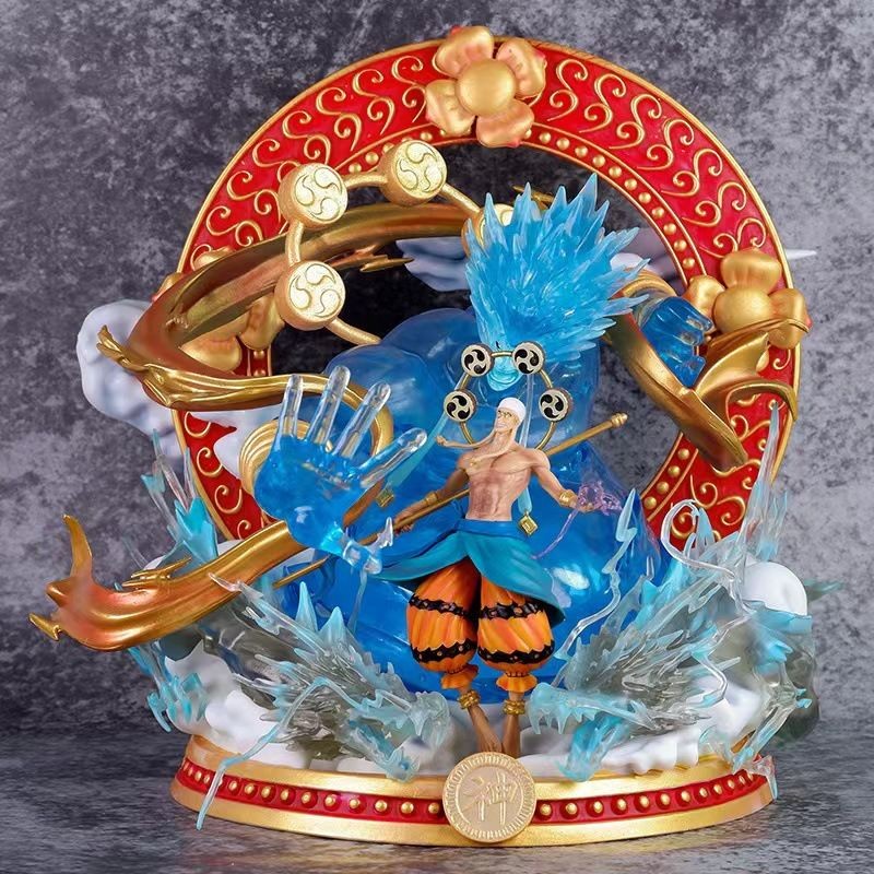 海賊王手辦GK雷神艾尼路模型 太陽神黑珍珠空島雷神海賊手辦擺件