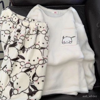 💦限時下殺💦珊瑚絨睡衣冬天 可愛睡衣女 刷毛加厚法蘭絨 卡通家居服 睡衣套裝 可愛睡衣 保暖睡衣 睡衣 NNNY