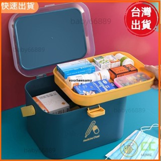 天天優選📣醫藥箱 家用大容量醫療急救箱 醫護多層藥品應急收納盒 家庭裝醫藥箱 北歐風雙層藥箱 收納箱