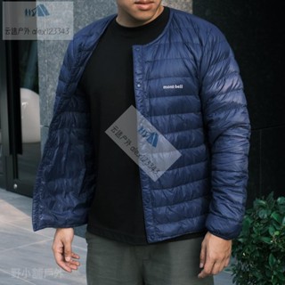ZG日式潮流男款圓領輕羽絨中層外套 登山外套 探險保暖衣 戶外登山保暖衣服