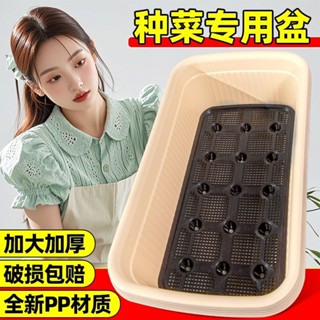 特大號種菜專用盆陽臺種菜盆加厚長方形種植箱自吸水長條塑膠花盆