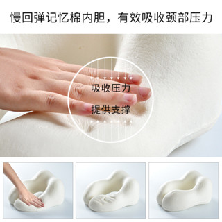【新品推薦】記憶棉u型枕旅行u形枕頭坐車飛機高鐵便攜脖子頭枕護頸枕脖枕靠枕