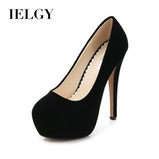 IELGY 高跟鞋夜店性感14cm細跟紅色模特大碼女鞋