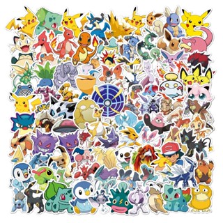 100張入 神奇寶貝 精靈寶可夢 Pokémon 防水行李箱貼紙 機車貼紙 筆電貼紙（3）星悅