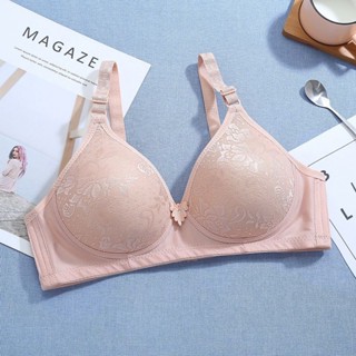 收副乳內衣女 集中內衣女 薄款內衣無鋼圈大碼女士聚攏媽媽中老年人文胸舒適透氣性感胸罩 HYY