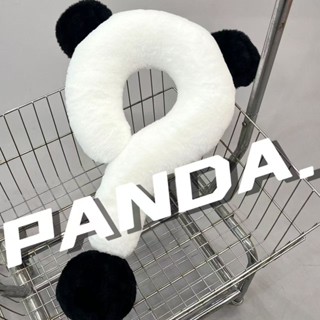 【靠墊抱枕兩用】新款創意熊貓問號頸枕U型枕旅行頭枕辦公室教室午睡枕生日禮物 U型枕 午休枕 午覺趴枕 旅行枕
