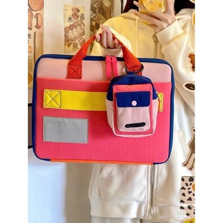 👜 卿選好物 👜【2.3萬人好評】撞色電腦包14寸16寸適用於蘋果macbookair手提筆記本男女內膽包