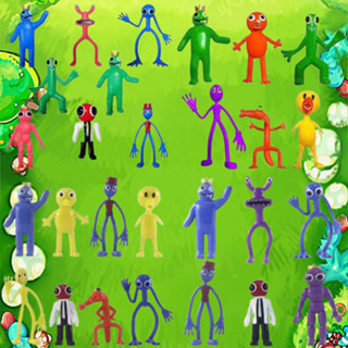 roblox 玩具 彩虹夥伴手辦遊戲roblox虛擬世界公仔模型口水怪rainbow friend新