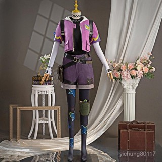 【臺灣熱銷💕免運】女生無畏契約暮蝶cos戒指cos服二次元穿搭play服裝捷風賢者假髮零