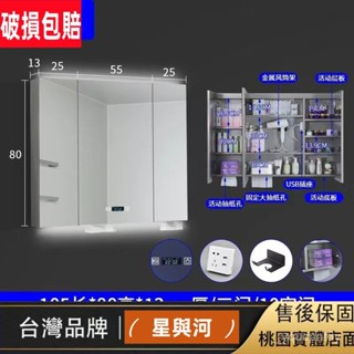 【鬱昇YS】不鏽鋼智慧鏡櫃 浴室鏡櫃 衛浴鏡箱 儲物鏡 化妝鏡 浴鏡 衛生間壁掛收納櫃 廁所置物櫃 衛浴化妝鏡 破損 P