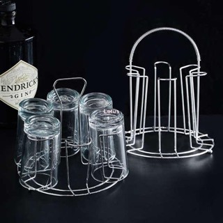 熱賣🎉收納架子 瀝水置物架 收納架餐具瀝水 託盤玻璃杯水杯掛架瀝水置物架杯架水杯架創意家用收納杯子架倒掛Lotus
