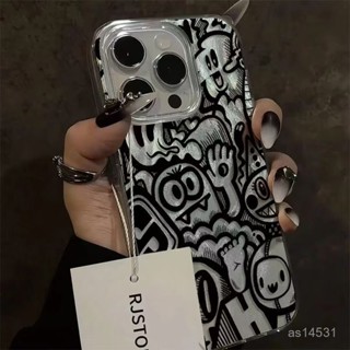 爆款塗鴉怪獸 蘋果 iPhone16 15 14 13 12 11 pro max 7 8 plus XR 手機殼 硬殼