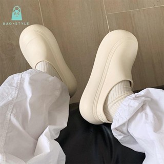 【限時閃購】厚底懶人鞋 戶外防水防滑大頭半拖鞋女簡約百搭外穿休閒輕量耐磨軟底透氣包頭設計春季新款潮流穿搭必備單品