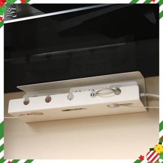 ✨ 桌下理線架 免打孔電線收納槽 電腦桌底插排固定束線神器 桌底電線插座置物盒 桌底集線器 電線收納
