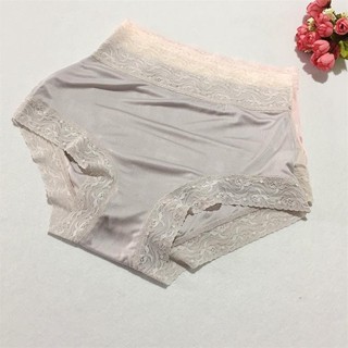 【臺灣直發】出口高檔桑蠶絲真絲內褲女蕾絲包臀無痕桑蠶絲加大平口褲透氣舒適