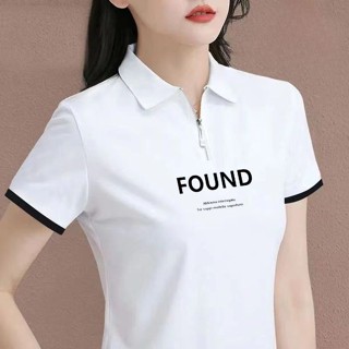 夏季薄款短款條紋短袖T恤女polo中年媽媽裝洋氣運動上衣休閒大碼女裝