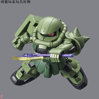 🌸臺灣熱賣🌸新品高達模型SDCS Zaku II 量產型/綠扎古網紅高達模型玩具禮物