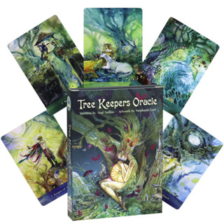 臺灣熱賣🔥偉特塔羅牌卡樹木守護者神諭卡Tree Keepers Oracle 44張10X7cm左右英文卡牌神諭