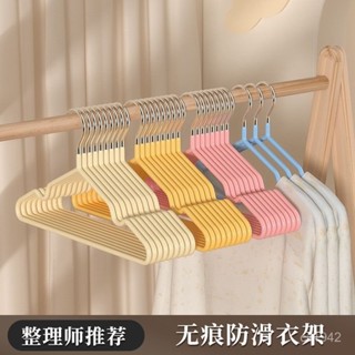 【臺灣出貨】【急處理】衣架掛衣架晾衣服加厚衣服撐無痕防滑陽臺成人加粗加厚【CBD優選】