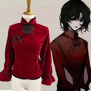 免運可加急🌸 頭七怪談cos服狄紅霞上衣旗袍cosplay表演服 cosplay 角色扮演