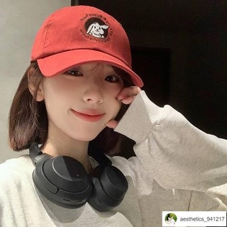 🔥臺灣出貨🔥Mali🎀設計感帽子 【店鋪熱銷】甜美可愛兔子刺繡棒球帽女顯臉小情侶街頭韓版休閑百搭軟頂鴨舌帽