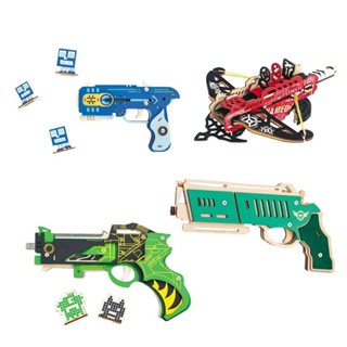 優質版 木質 3d立體拚圖 手工diy 拚裝狙擊模型 木質AK47模型 生日禮物 AWM模型玩具木質模擬衝鋒槍模型3d男