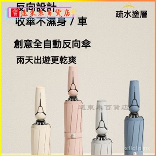 可開發票左都全自動反嚮雨傘男大號加固加厚折疊傘女晴雨兩用結實耐用抗風 自動傘 自動傘 雨傘 折疊傘 晴雨傘 遮陽傘 陽傘