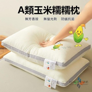 【臺灣出貨】纖維枕 母嬰枕頭 彈簧枕 護頸枕 透氣枕 飯店枕 助眠枕 枕頭 人體工學 防蟎抗菌 民宿枕 枕芯 抗菌 A類