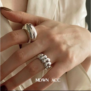 【Han】 💗s925銀 歐美冷淡風 重金屬 個性開口指環 戒指