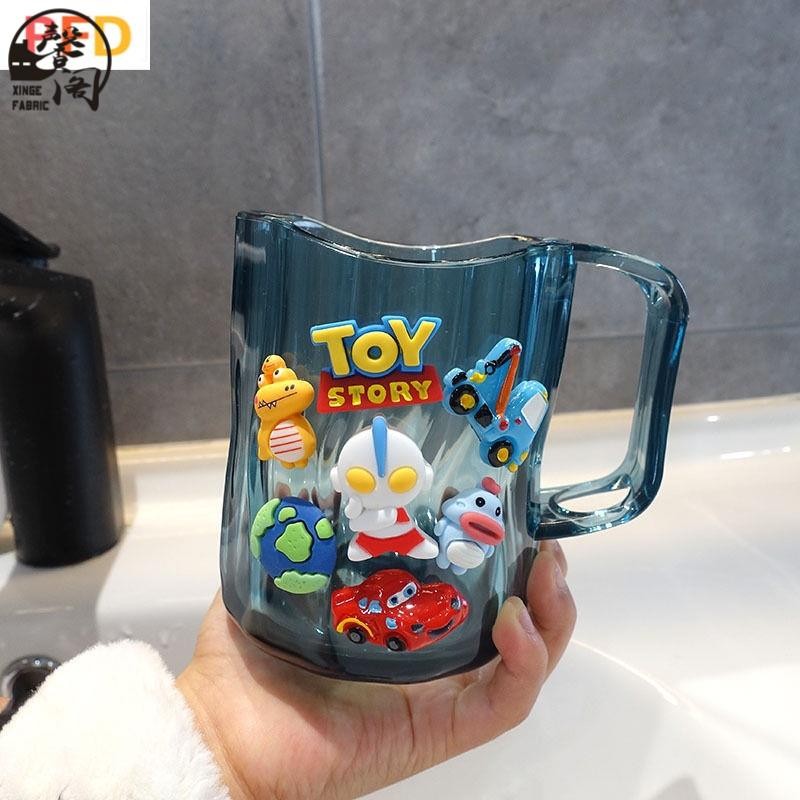 台灣出貨》兒童漱口杯 牙具 男孩刷牙杯 家用兒童洗漱 奧特曼牙杯 可愛牙缸送牙刷