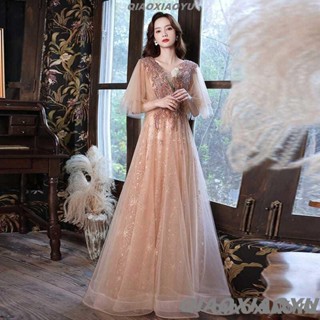 喬小雨~大尺碼禮服 大碼晚禮服女胖mm 宴會氣質高貴加肥顯瘦胖妹妹長款遮肚禮服200斤