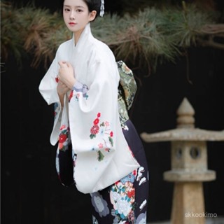 和服 日式和服 角色扮演 和風 浴衣 拍照道具 神明少女和服女正裝傳統大氣改良日式寫真攝影外景拍照劇本殺服裝 FI2X
