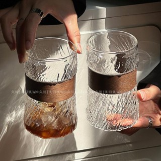 玻璃杯 吸管杯 咖啡店耐高溫透明玻璃簡約水杯防燙冰美式咖啡杯飲品杯冷飲杯 DTU4