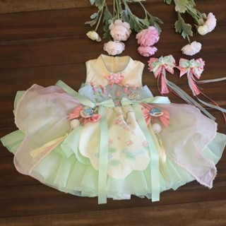 限時免運🌸漢服女童中國風洋裝小女孩唐裝兒童古代復古風蘿莉塔lolita裙子