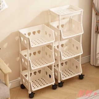 星野⭐🛍新品✨ 置物架臺灣出貨🤞書架辦公室桌面置物架書桌旁小推車客廳浴室可移動帶輪落地收納架