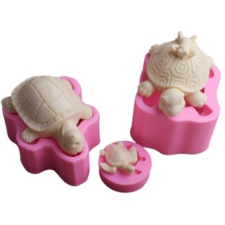 鯨喜✿3款烏龜海龜金錢龜矽膠模具 翻糖矽膠模具 diy蛋糕裝飾模 巧克力模 香薰石膏模 黏土模 手工皂模 製冰盒 烘焙工