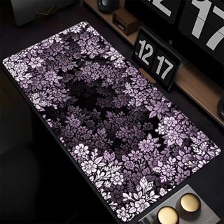臺灣現_貨🔥【1.2萬人收藏】景深花紋質感滑鼠墊超大號男生高階感電競桌墊電腦鍵盤滑鼠墊加厚 小羊咩咩困