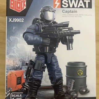 可動兵人 模型 閃電特警多關節可動軍事絕地求生相容樂高人仔積木兒童玩具