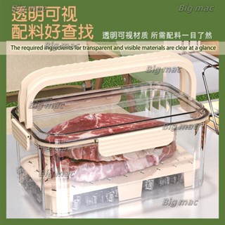 手持戶外春遊便攜保鮮盒大容量食品級活動便當盒水果密封盒